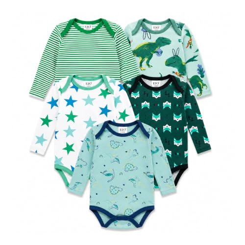 Image of EIO Newborn Baby Cotton Romper Sleepsuit | Half Sleeve Jumpsuit Bodysuit for Boys & Girls | Soft Breathable Baby Clothes Combo Pack