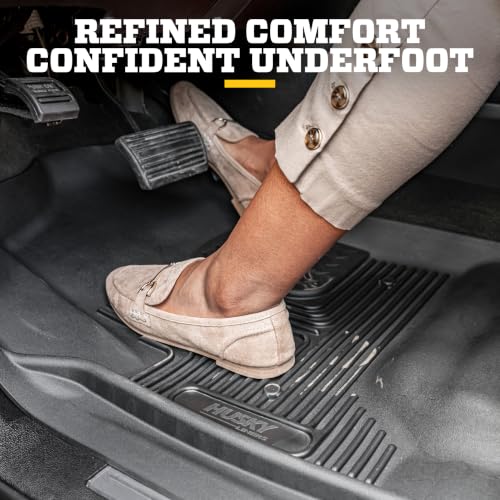 Image of Husky Liners X-act Contour Floor Mats | Fits 2024-2026 Honda CR-V (Includes Hybrid Models) | Front Row, 1-pc Black - 50781