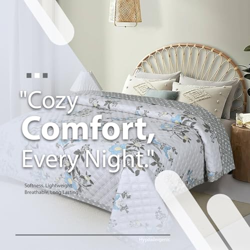 Image of BSB HOME 2nd Gen 120 GSM Microfiber Reversible AC Comforter /Blanket for Winter /Quilt /Duvets for Double Bed (230 X 220 cm, Jaipuri Print Mouse)