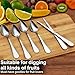 Hunnycook Grapefruit Spoons and Knives - 8 Spoons, 2 Knives, Grapefruit Spoon and Knife with Serrated Edge, Suitable for Cutting all Kinds of Fruits