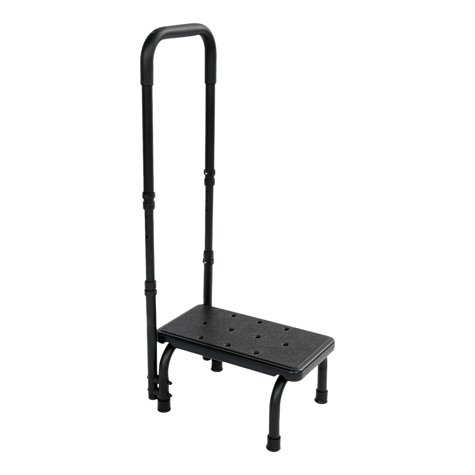 Escalera de mano para personas mayores, ajustable, antideslizante, altamente resistente, ayuda para entrar en el baño para niños, para personas mayores, embarazadas y niños, versátil en dormitorio