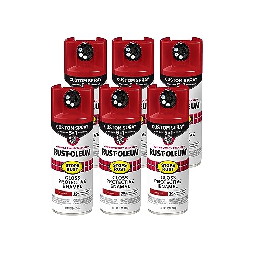 Image of Rust-Oleum Stops Rust Custom 5-in-1 Spray Paint, Gloss Regal Red