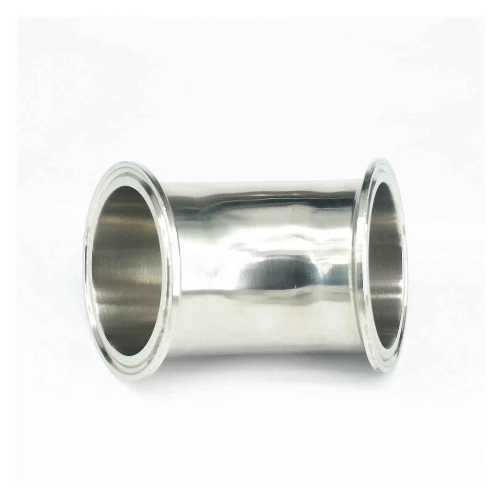AARTERZZA Fit Tube O.D 63mm Tri Clamp 2.5" Ferrule O.D 77.5mm 304 Stainless Steel 45 Degree Elbow Pipe Fitting