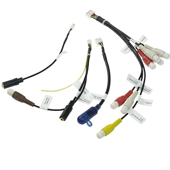 Xtenzi 4PCS Set XT91920 RCA Cord Assembly Harness Car Audio Video Compatible with Pioneer DMH160BT, DMH1700NEX, DMH1770NEX, DMHW2700NEX, DMHW2770NEX.
