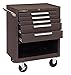 Kennedy Manufacturing 275Xbk 27" 5-Drawer Industrial Tool Storage Roller Cabinet With Chest And Wheels, Industrial Black