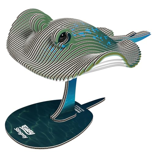 Eugy 102 Manta Ray 3D Puzzle Eco Paper