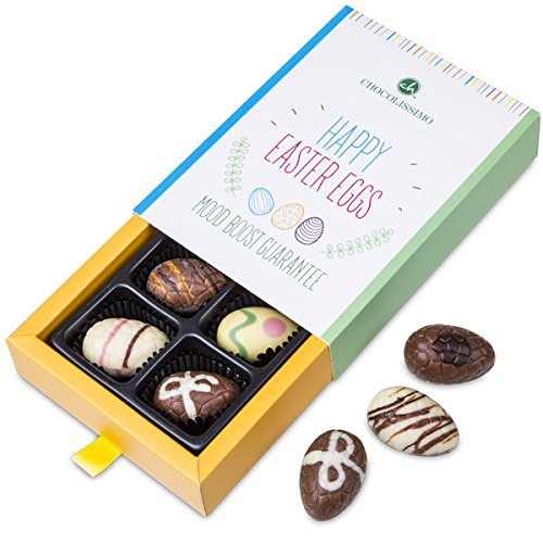 Happy Easter 6 Eggs - 6 gevulde chocolade paaseitjes | Paascadeau | Chocolade voor Pasen | Chocolade eitjes | Paasgeschenk voor volwassenen | Vrouwen | Mannen - Image 3