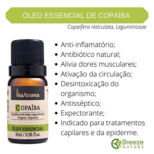 Via Aroma Óleo Essencial De Copaíba Natural 10 Ml