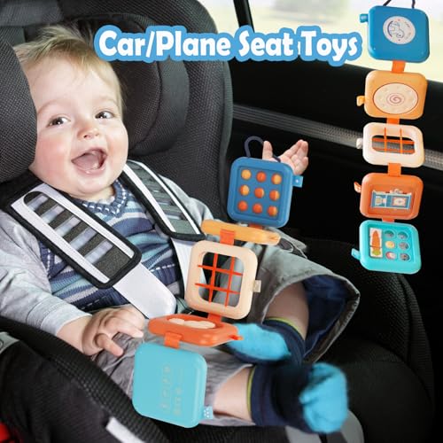 Image of Busy Board for 1 Year Old, Airplane Plane Car Travel Toy, Montessori Toys for 1 2 3 Year Old Girl Boy, Sensory Toys for Toddlers 1-3, 1st Birthday for Boys Girls Kids