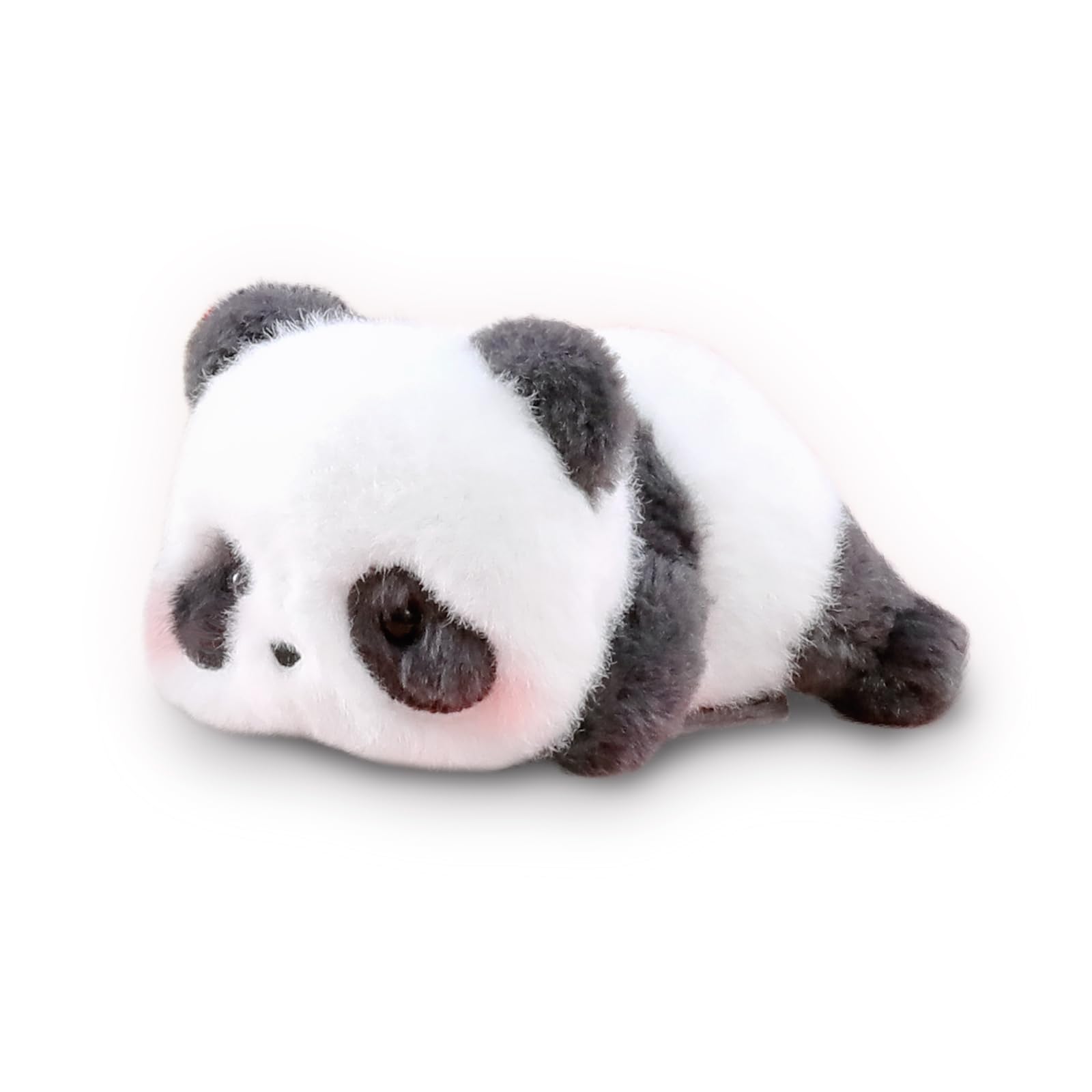 52TOYS PandaRoll Magnetic Shoulder Panda Plush Lying Down 5.9in Soft Toy Japan