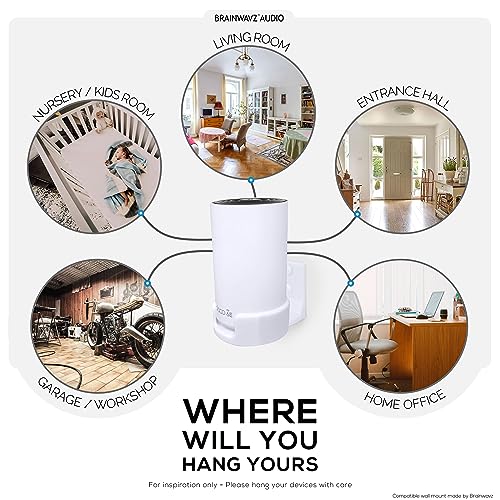 Image of Screwless Wall Mount for TP-Link Deco X68, XE75, XE75 PRO, AXE5300 & AXE5400, No Mess, Reduce Interference & Increase Range, Stick On Adhesive Bracket, White by Brainwavz