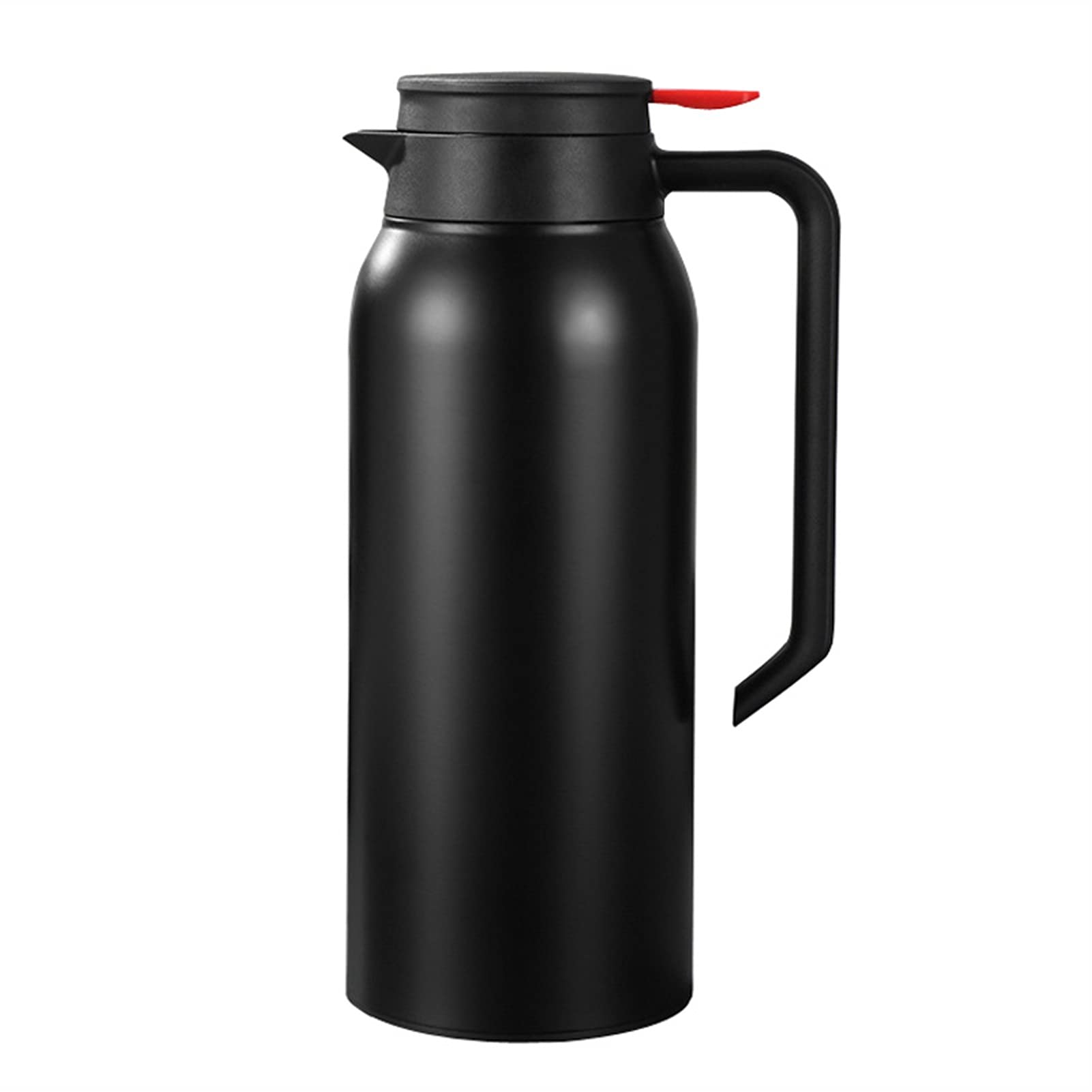 izolowana herbata ze stali nierdzewnej 1500ML Termiczny dzbanek do kawy ze stali nierdzewnej z podwójną ścianką, izolowany próżniowo, termos do kawy, herbata, woda(Black)