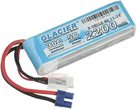 Glacier 30C 2200mAh 3S 11.1V LiPo Battery with EC3 Connector