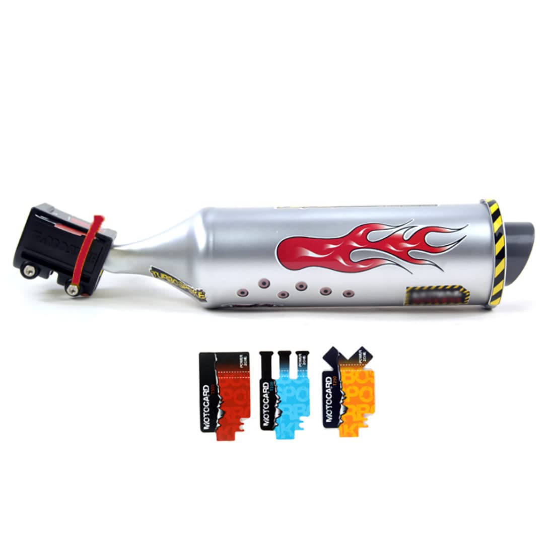Generatore di rumore per bici Impianto audio di scarico per bici Turbina turbo per bici Tubo di scarico per moto Giocattoli con effetti sonori Accessori per biciclette Impianto audio di scarico per bi