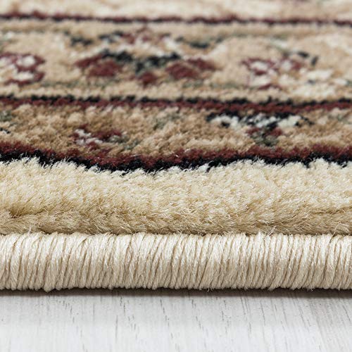 Carpetsale24 Orientteppich Kurzflor Orientalischer Teppich, Antik Teppich, Rechteckig, beige Farbe, Florhöhe 9 mm… – Bild 5