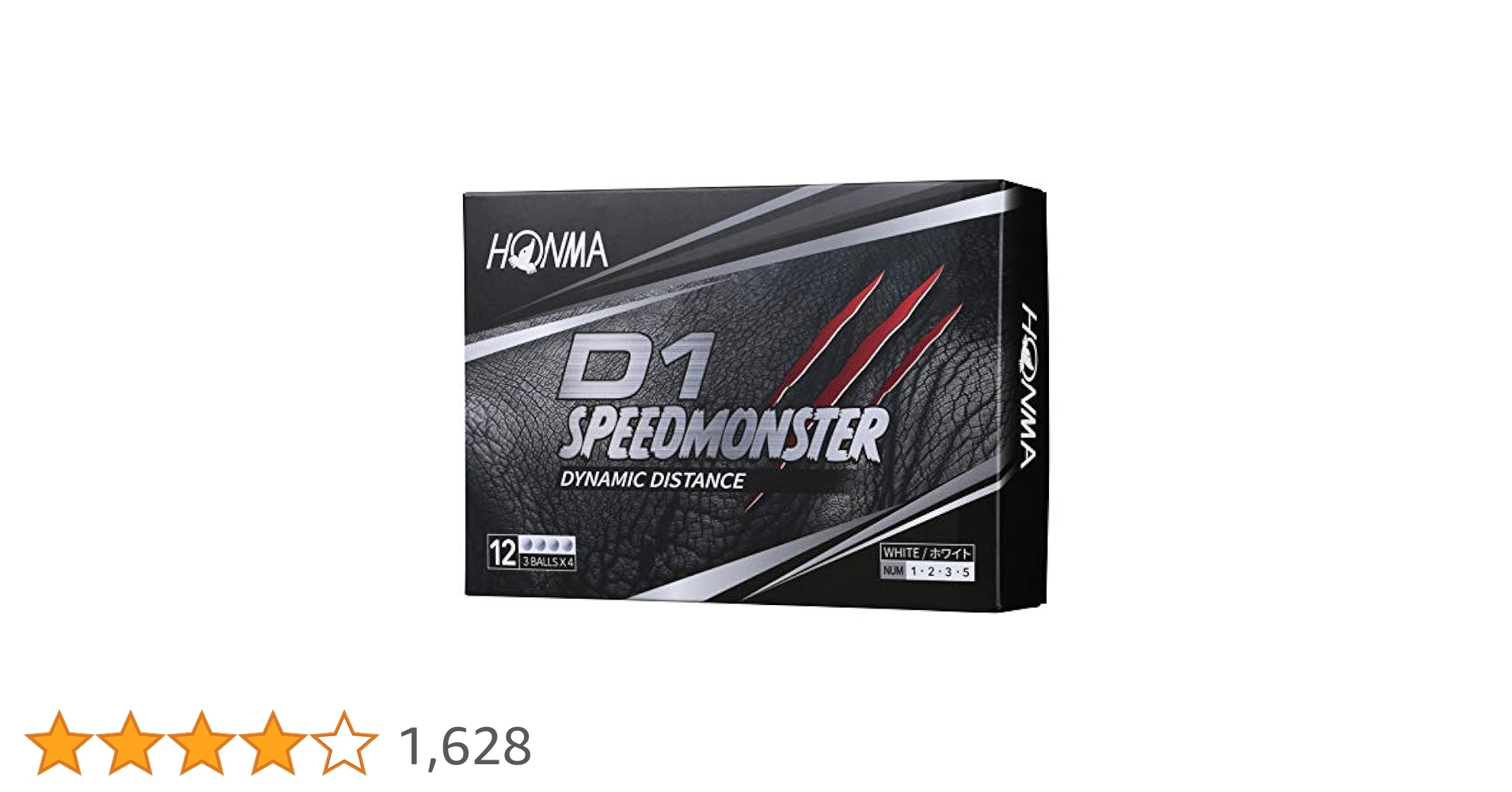 ⭐️送料無料⭐️ HONMA SPEEDMONSTER 3ダース HONMA D1 送料無料 ！ 3ダースセット ホンマ 本間 スピード