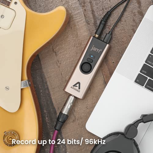 Apogee Jam X - Portable Guitars, And Instruments Usb Audio Interface For Ios, Macos And Pc, Built-In Analog Compression, Free Ableton Live Lite, Neural Dsp Archetype Tim Henson Extended Trial #TOP5