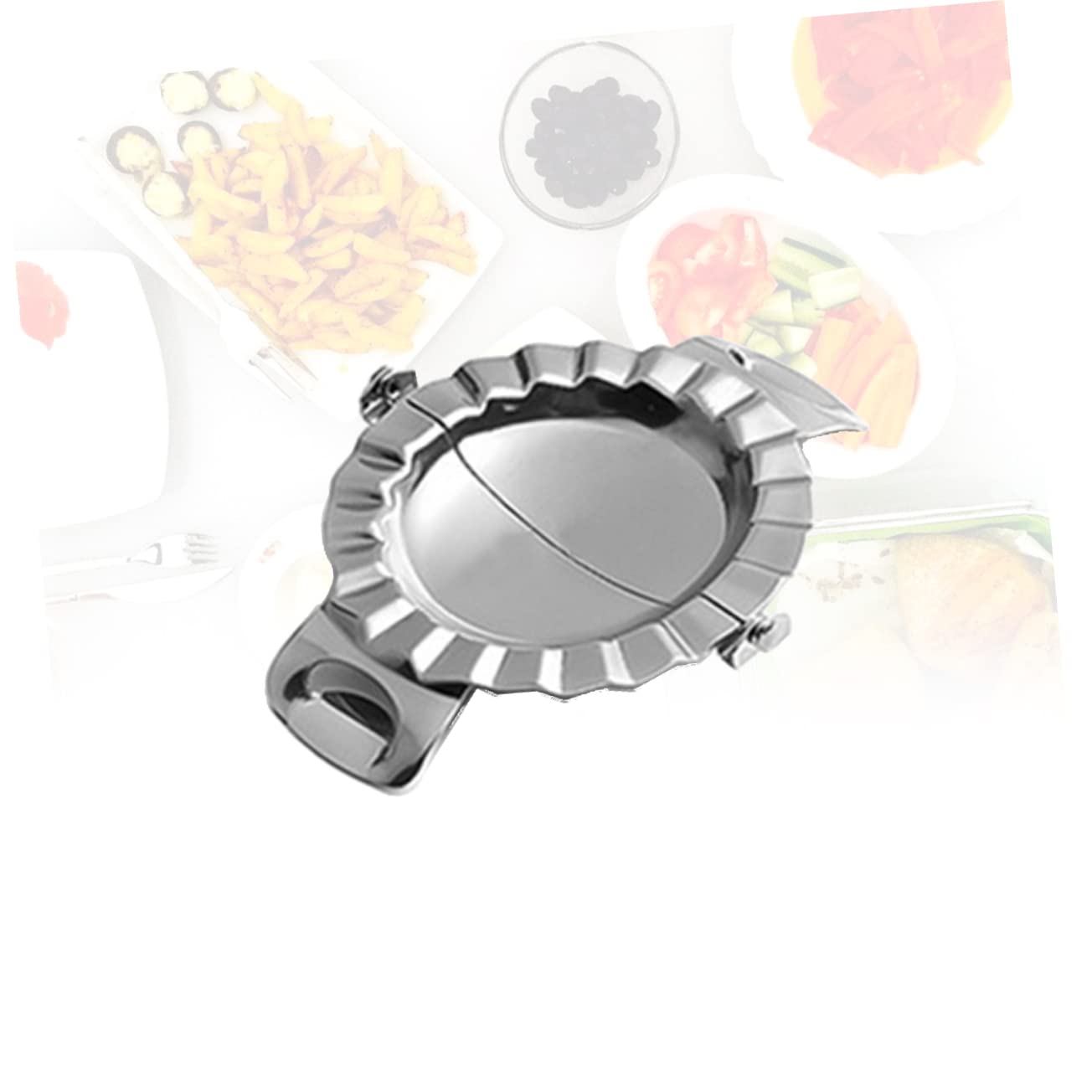 Alipis Stainless Steel Dumpling Maker Dough Press Tool Large for Empanadas Ravioli Pies More Easy to Clean Crimped Design for Professional Results Home Kitchen Restaurant