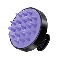 Vista 13 de HEETA - Masajeador de cuero cabelludo para el crecimiento del cabello, cepillo de champú, exfoliante para el cuero cabelludo con cerdas de silicona