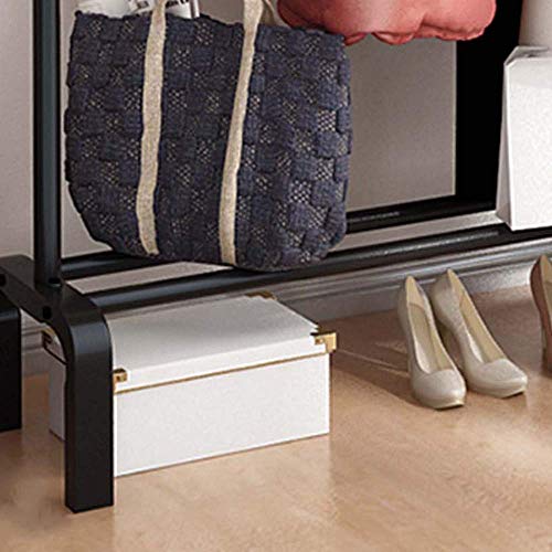 Stable et durable portemanteau noir pour petits espaces