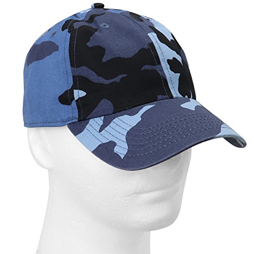 Falari Classic Baseball Cap Dad Hat 100% Cotton Soft Adjustable Size Bluesky Camouflage #TOP1