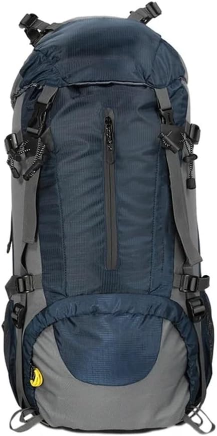 50L Waterproof Climbing Bag with Rain Cover Nylon Rucksack Outdoor Sport Backpacking Camping Travel Trekking