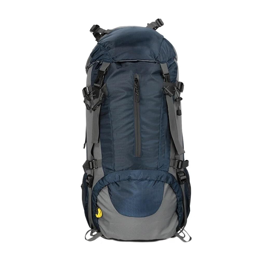 Borsa da Arrampicata Impermeabile da 50 Litri con Copertura Antipioggia Zaino in Nylon Borsa da Trekking da Viaggio for Campeggio con Zaino in Spalla for Sport all'Aria Aperta