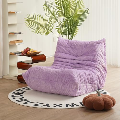 N&V Mid Century Armless Floor Sofa, Soft Premium Corduroy, Lavender by N&V - Used condition - US$90.77