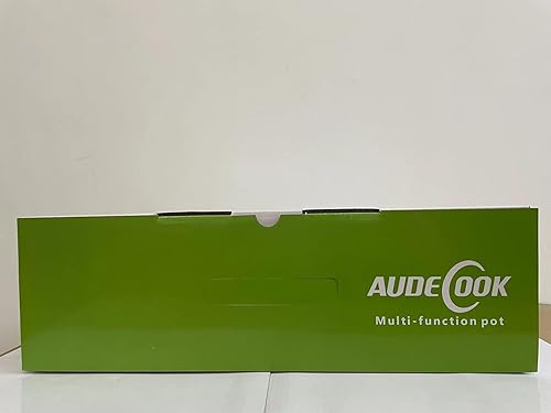 Miniatura 12 de Audecook Olla eléctrica, mini sartén eléctrica portátil antiadherente de 1.7 litros con ajuste de potencia, multicocina de viaje para carne, sopa,