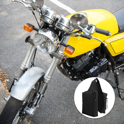 Bolsa lateral para motocicleta VALICLUD, organizador de herramientas, resistente, negra, alforja frontal para ATV, adecuada para accesorios de moto y almacenamiento en deportes de motor miniatura 6