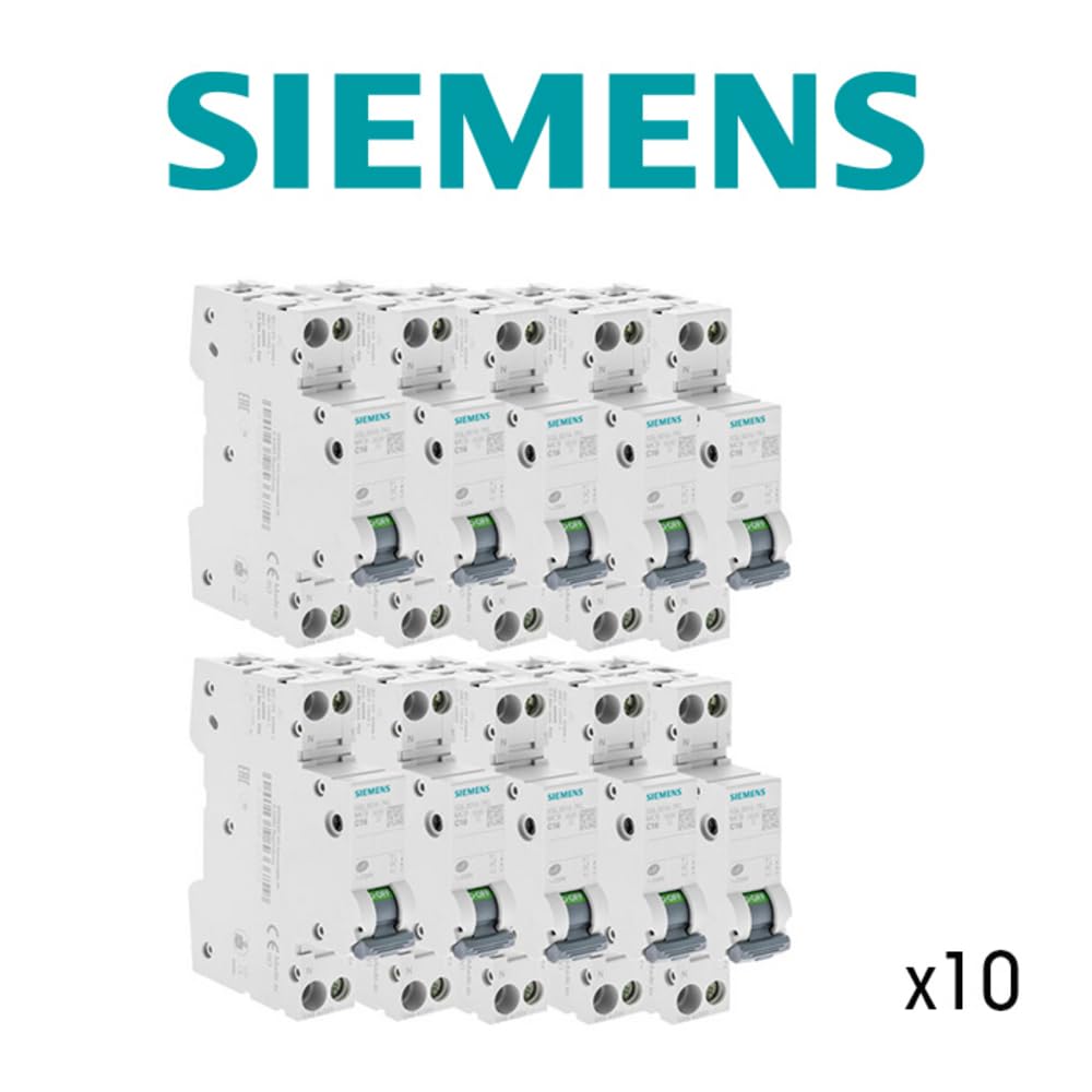 Juego de 10 interruptores eléctricos fase + neutro 16A