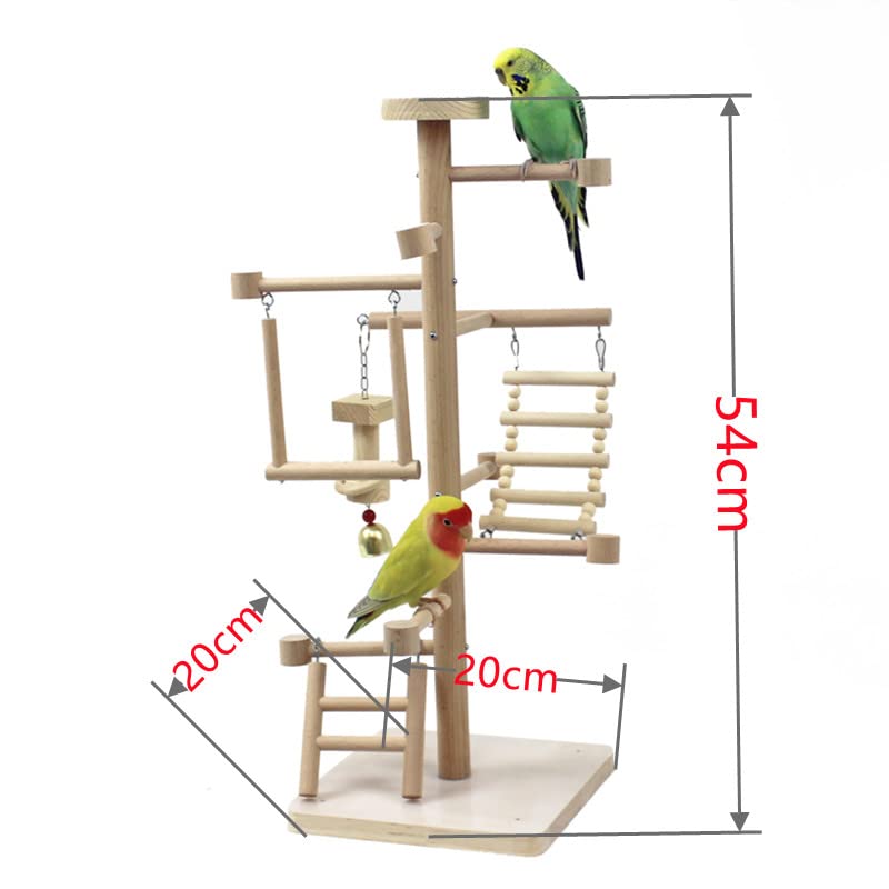 Percha para pájaros Parrot Playground Bird Play Stand Perch con Swing Ladders Bite Toys Periquito Cockatiel Pinzones