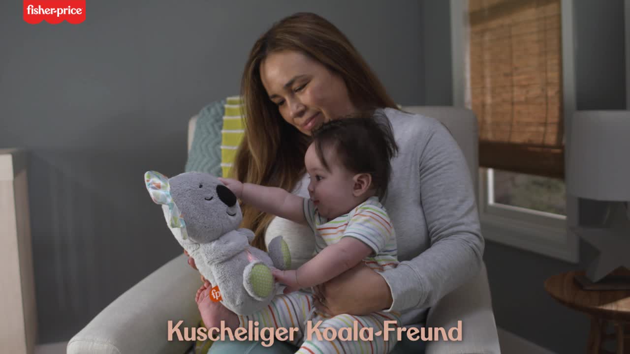 Fisher-Price HBP87 - Schlummer-Koala, musikalisches Kuscheltier mit realistischen Atembewegungen, Babyspielzeug für… – Bild 8