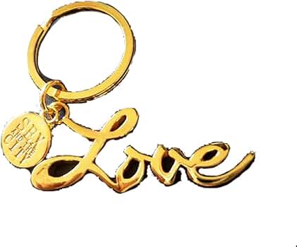 Amazon.com: OEM Love Style Keychain Keyring Keyfob Gold Tone