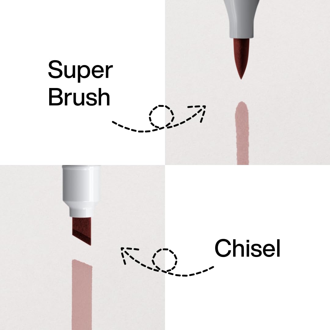 COPIC Ciao Marker 20er Manga Set "Love" w portfelu, markery uniwersalne do układania na bazie alkoholu z jedną końcówką średniej szerokości i jedną pędzelkową