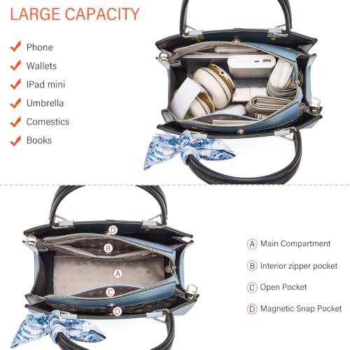 Image of FOXLOVER Medium Tote Bag for Women Designer Vintage Satchel Handbags Top-handle Purses