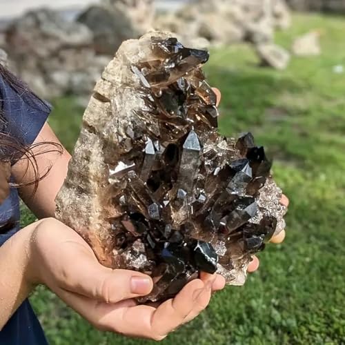 Quartz fumé en cluster brut, une idée cadeau minéral unique