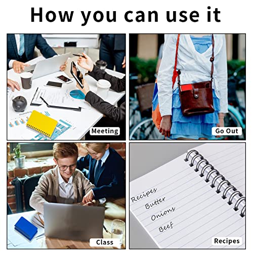 Qicheng 6 Pack Pocket Notebook Small Notepad Pocket Notepad Small Spiral Notebooks 3X5Inches (6) #TOP5