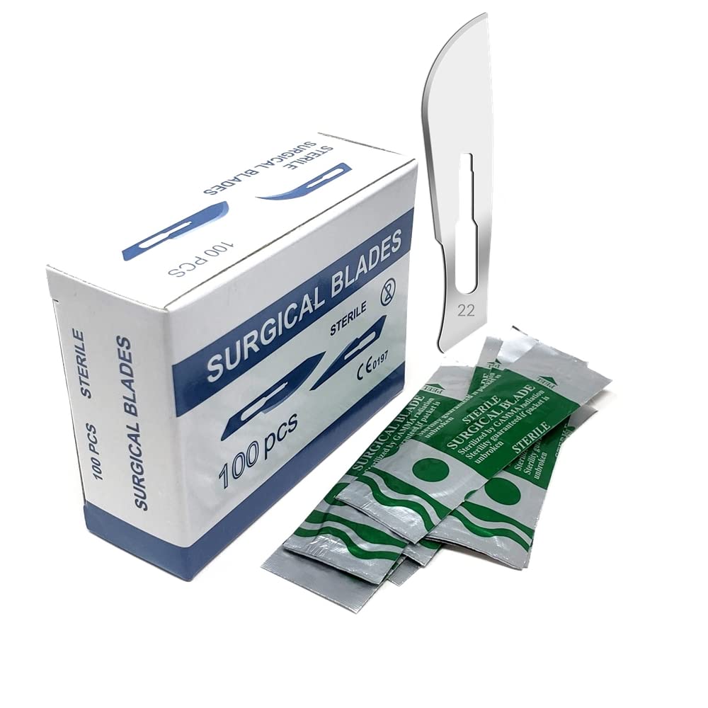 Amazon.com: Box of 100 Scalpel Sterile Blades Carbon Steel