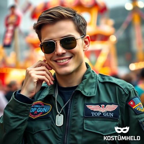 TK Gruppe Timo Klingler Hundemarke US Army Dog Tag - Erkennungsmarke silber, Kette als Soldaten Accessoire für Fasching & Karneval