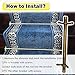 AMUFJJ 6 8 10 12 14 16 Pack Stair Carpet Rod Set Runner Holder, Indoor Stairs/Apartment/Theaters/Concert Halls Brass Stair Runners Fixed Tools(14 pcs,48in/122cm)