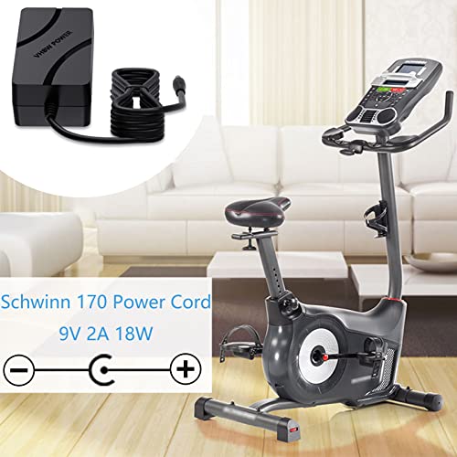 for Schwinn Power Adapter Compatible with Schwinn 230 270 470 430 420 240 220 130 A10 A20 A40 Bike Exercise Elliptical Recumbent Upright Trainer Power Cord 9V AC Adapter 6.5FT