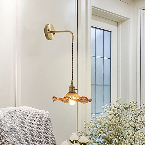Aplique de pared ajustable de latón con foco orientable E27 para iluminar el tocador de baño 2