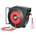 VIVOHOME Heavy Duty 50ft Retractable Extension Cord Reel with Ceiling Wall Mount Swivel Bracket and LED Light Connector ETL Certified