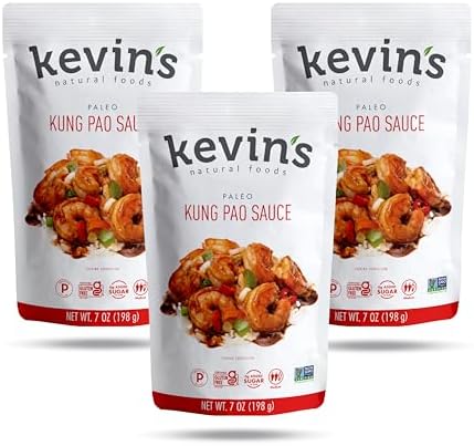 Amazon.com : Kevin's Natural Foods Kung Pao Sauce - Keto and Paleo ...
