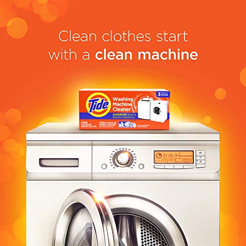 Washing Machine Cleaner by Tide, Washer Machine Cleaner Tablets for Front and Top Loader Machines, 5 Count (Pack of 1)