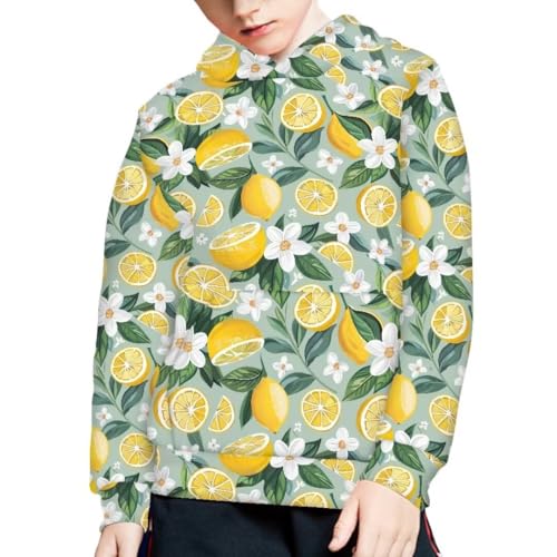 Pinupub 6-16 Years Boy Girl Hooded Sweatshirt Cute Graphic Long Sleeve Pullover Hoodies With Pocket4