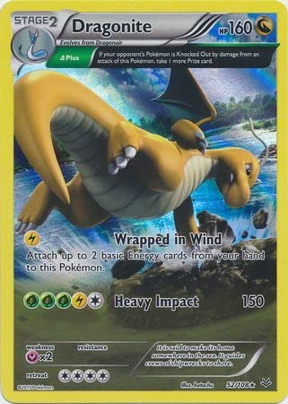 Pokemon Dragonite 52/108 - Holo Rare XY: Roaring Skies Singles