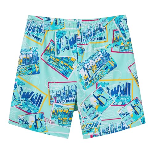 Image of SURF CUZ Mens Swim Trunks with Compression Liner Swim Shorts 7 inch Swimming Trunks Stretch 7 Inch Swim Suits Quick Dry