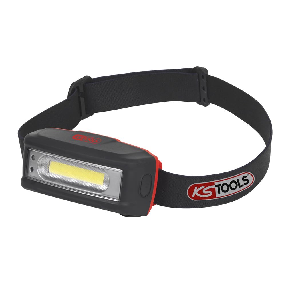 KS Tools 550.1236 STRIPE LED-Akku-Kopflampe mit Bewegungssensor